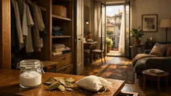 Bicarbonato e alloro: il trucco naturale per eliminare l’odore di chiuso da armadi e cassetti