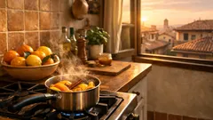 Simmer pot con bucce d’arancia e cannella: il trucco naturale per profumare casa in 30 minuti