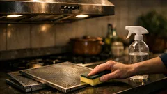 Pulizia cappa cucina: il metodo delicato che scioglie il grasso senza graffiare