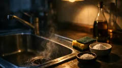 Come eliminare la puzza dal lavello in 10 minuti con bicarbonato e aceto