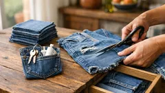 Jeans strappati? 3 idee geniali per riutilizzarli in casa senza cucire