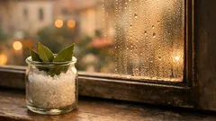 Muffa sui vetri: il trucco con sale grosso e alloro per ridurre condensa e cattivi odori