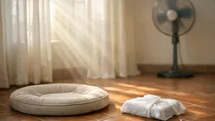 Impacco di ghiaccio vicino alla cuccia: il trucco semplice per aiutare il cane a dormire col caldo