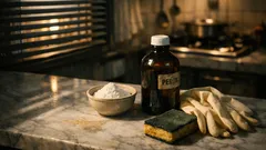 Acqua ossigenata e bicarbonato: la miscela facile per pulire casa senza mille flaconi