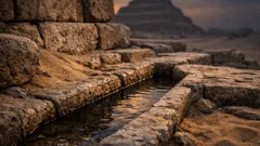 Piramidi egizie: l’ipotesi dell’acqua che avrebbe aiutato a sollevare i blocchi a Saqqara