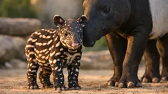 Nato un tapiro malese in Spagna: perché questa nascita rara è una buona notizia per la biodiversità